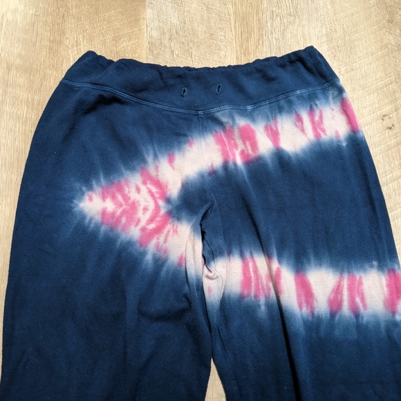 Sundry Navy Blue and Pink Tie dye Sweatpants - Picture 2 of 10